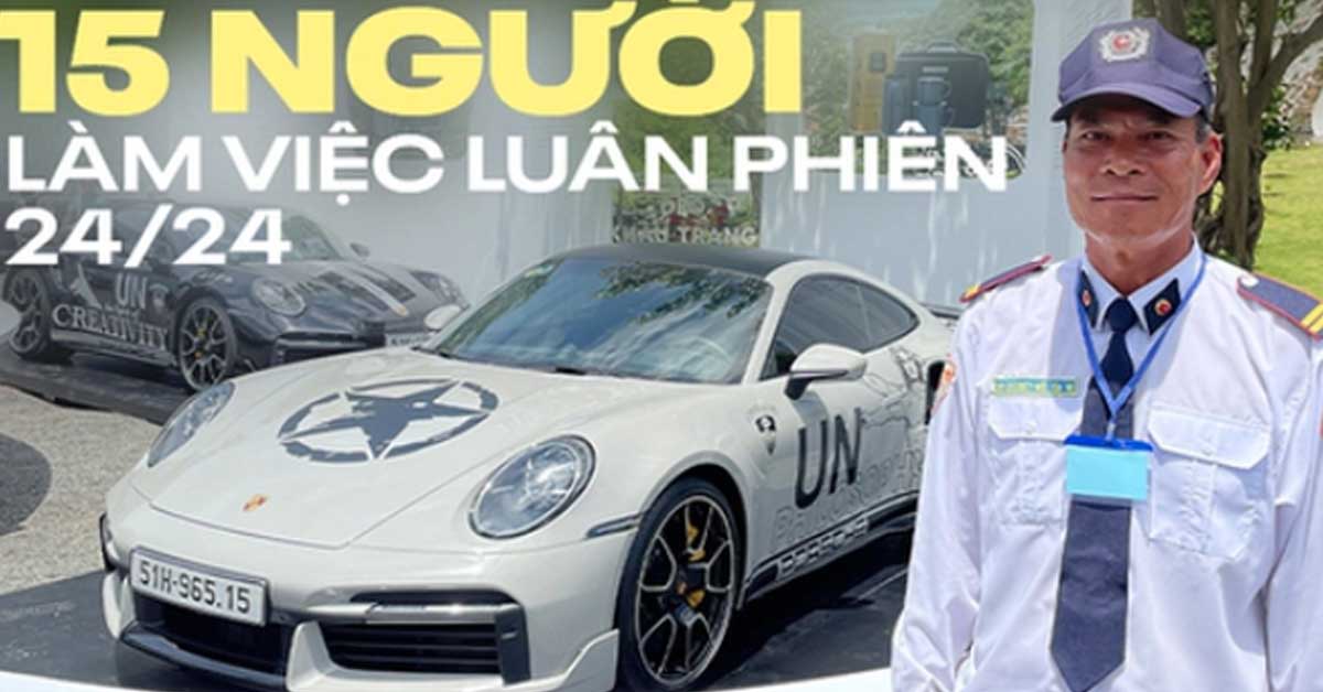 Bảo vệ dàn xe 100 tỷ của ông chủ Trung Nguyên: Làm 24/24, chỉ nhắc chứ không được đuổi khách tiếp cận siêu xe