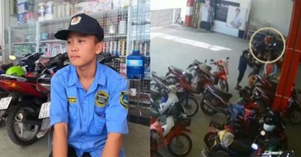 THỦ ĐOẠN BỈ ỔI ĐÊ HÈN: DÀN CẢNH CƯỚP XE MÁY. ANH BẢO VỆ XEM NHƯ 