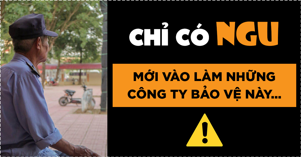 CHỈ CÓ NGU MỚI VÀO LÀM NHỮNG CÔNG TY BẢO VỆ NÀY...