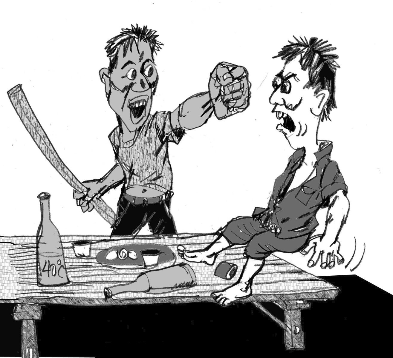 Ăn nhậu b&ecirc; tha rồi đ&aacute;nh nhau